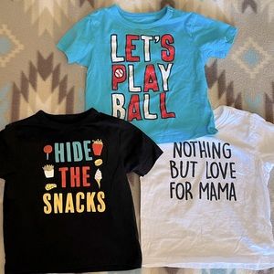 Set 3 Children’s Place size 18-24 months boy tshirts